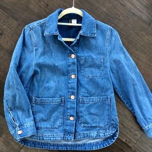 🔥🔥 H&M Denim Jacket w/ Rose-gold Buttons